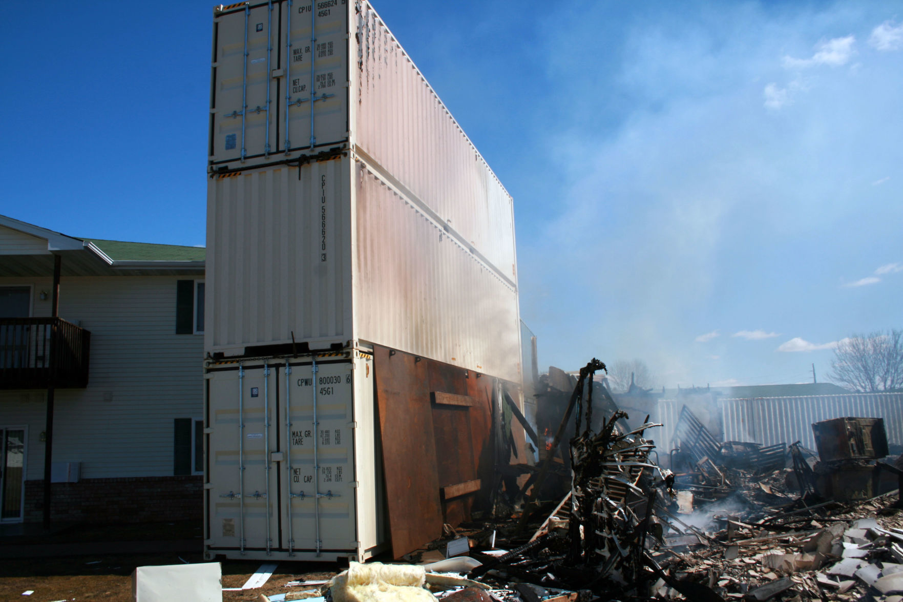 Investigation photos from 109 Knaup Drive explosion